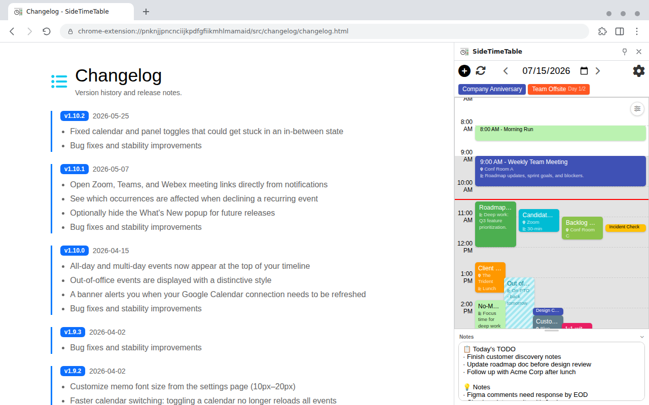 SideTimeTable screenshot 1